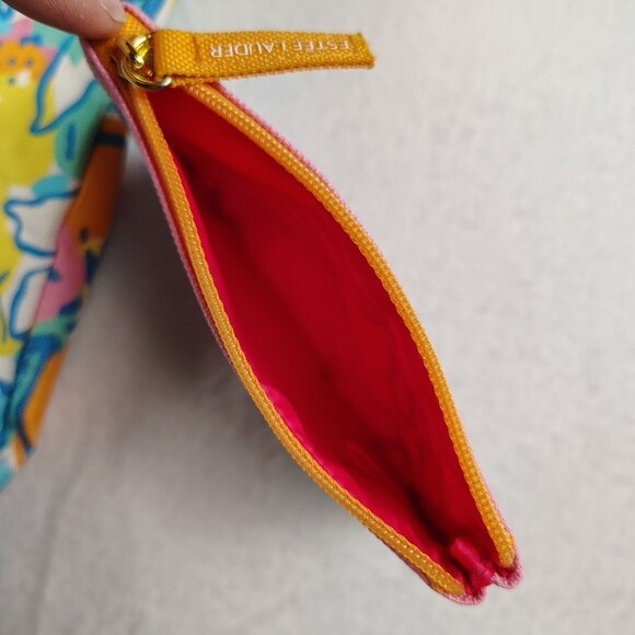 Lilly Pulitzer For Estee Lauder Tote Bag /Matching Coin Purse Floral - Picture 8 of 10